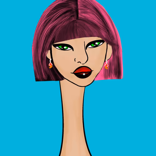 Long Neckie Lady #2198