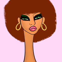 Long Neckie Lady #2792