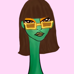 Long Neckie Lady #3046