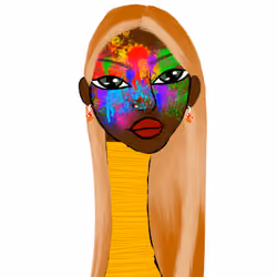 Long Neckie Lady #1258