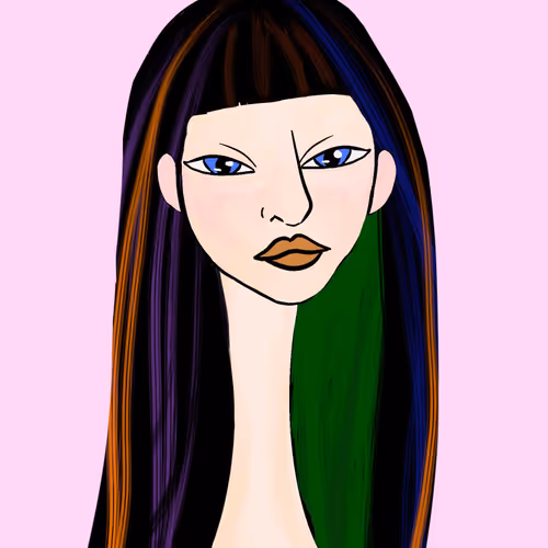 Long Neckie Lady #683