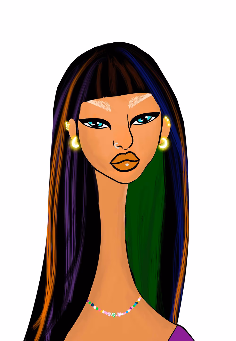 Long Neckie Lady #3283