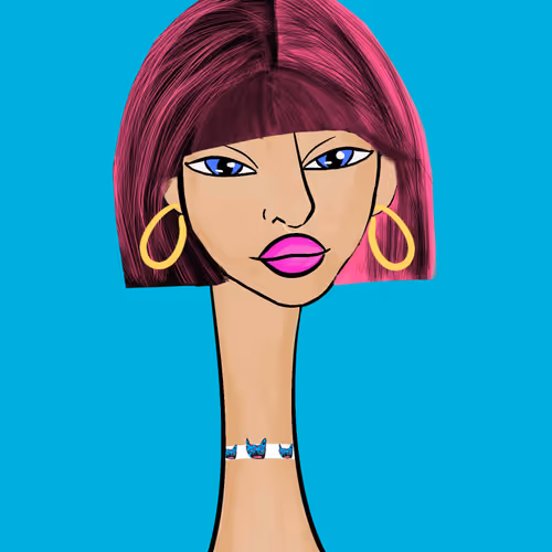 Long Neckie Lady #2070