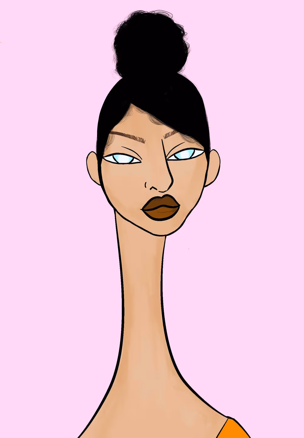 Long Neckie Lady #3289