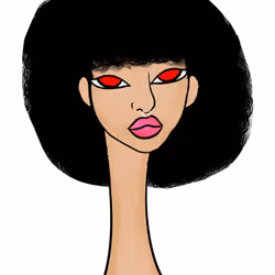 Long Neckie Lady #2446