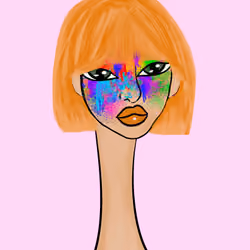Long Neckie Lady #1803