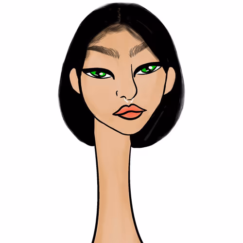 Long Neckie Lady #2585