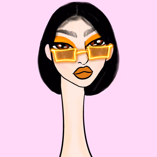 Long Neckie Lady #1134