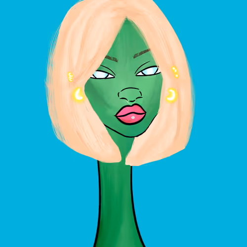 Long Neckie Lady #1968