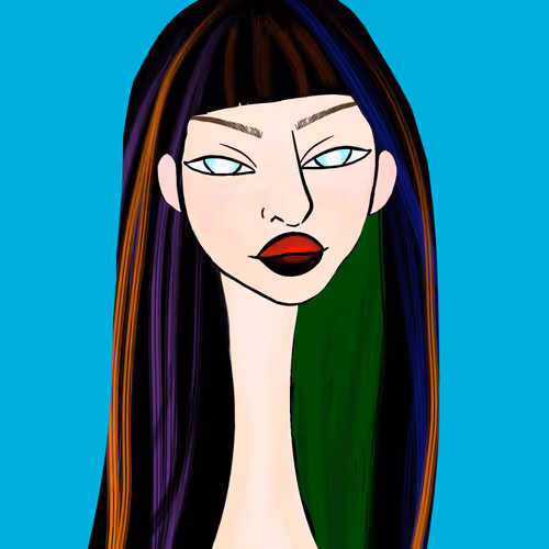 Long Neckie Lady #1429