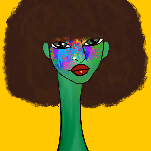 Long Neckie Lady #3024