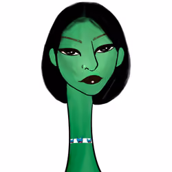 Long Neckie Lady #1130