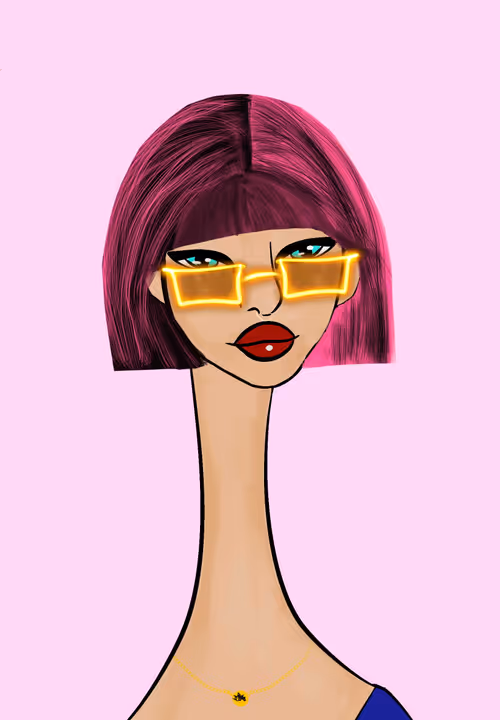 Long Neckie Lady #3297