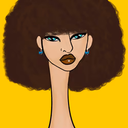 Long Neckie Lady #1600