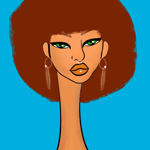 Long Neckie Lady #2189