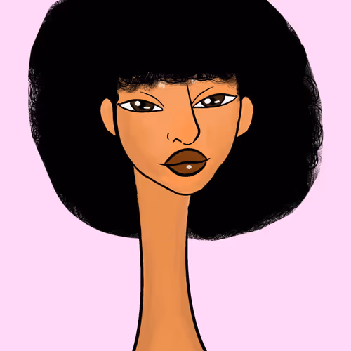 Long Neckie Lady #879