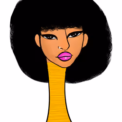 Long Neckie Lady #2204