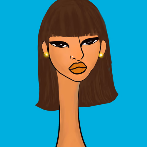 Long Neckie Lady #2594