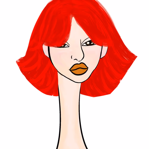 Long Neckie Lady #132
