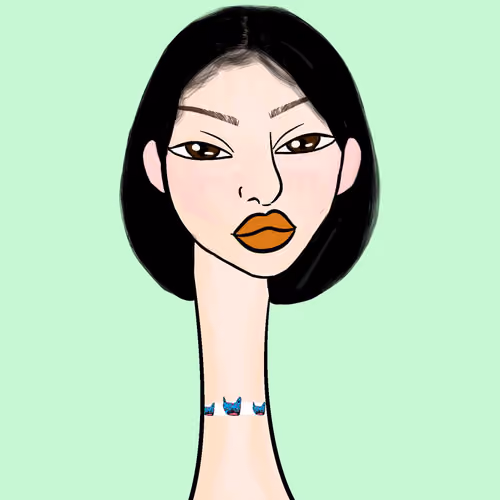 Long Neckie Lady #1687