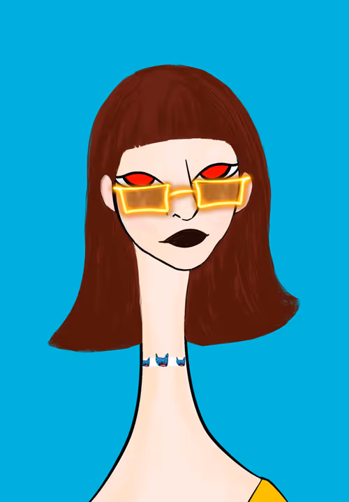 Long Neckie Lady #3319
