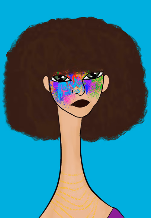 Long Neckie Lady #3284