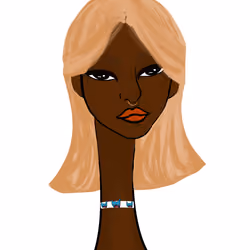 Long Neckie Lady #929