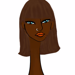 Long Neckie Lady #1274
