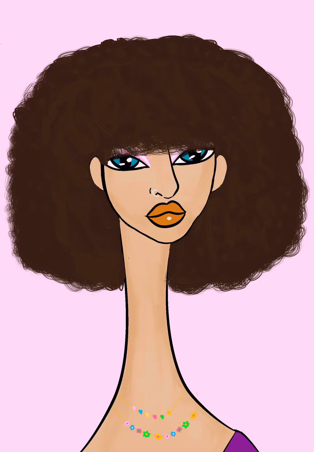 Long Neckie Lady #3321