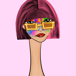 Long Neckie Lady #1751