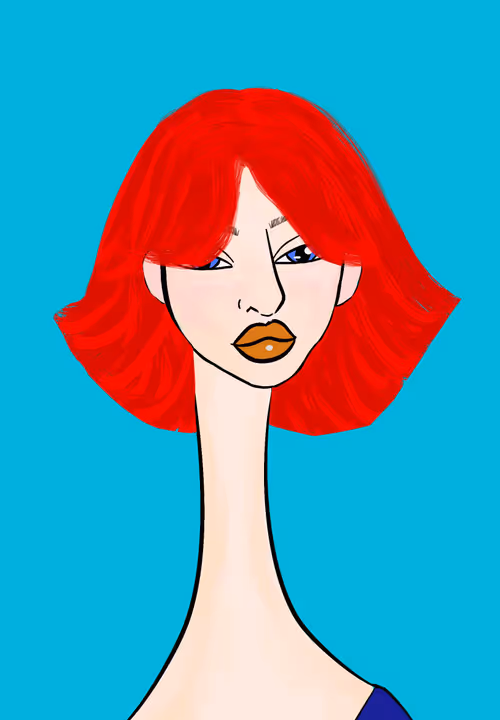 Long Neckie Lady #3292