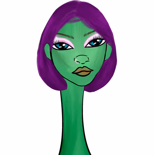 Long Neckie Lady #1015