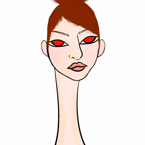Long Neckie Lady #2729