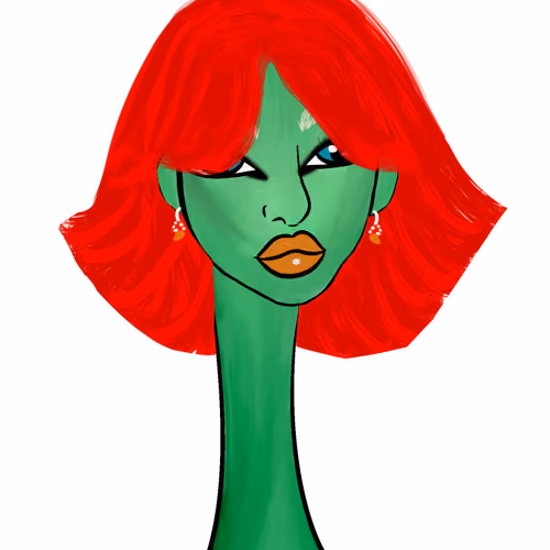 Long Neckie Lady #2531