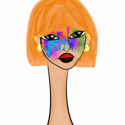 Long Neckie Lady #1422