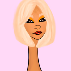 Long Neckie Lady #1487