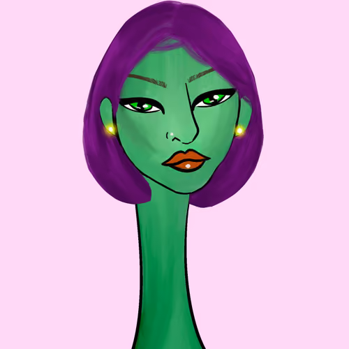 Long Neckie Lady #580