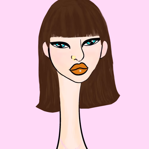 Long Neckie Lady #1295