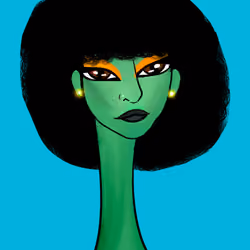 Long Neckie Lady #1448