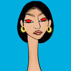 Long Neckie Lady #141