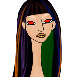 Long Neckie Lady #1431