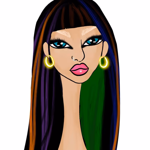 Long Neckie Lady #1148