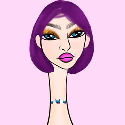 Long Neckie Lady #748