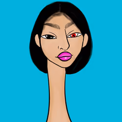 Long Neckie Lady #1169