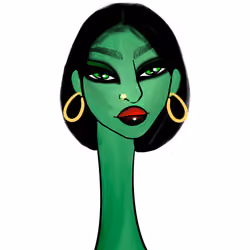Long Neckie Lady #3180