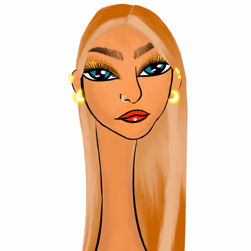 Long Neckie Lady #1471