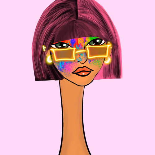 Long Neckie Lady #297