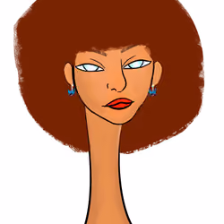 Long Neckie Lady #2220
