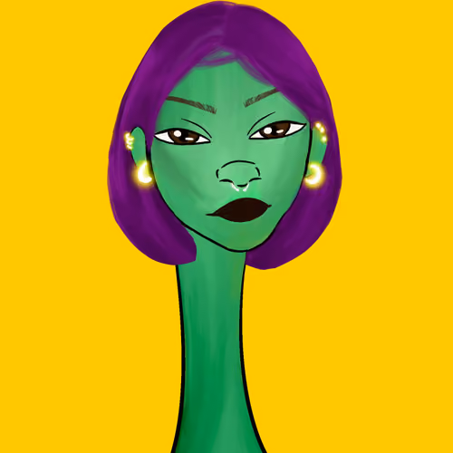 Long Neckie Lady #955