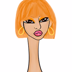 Long Neckie Lady #299